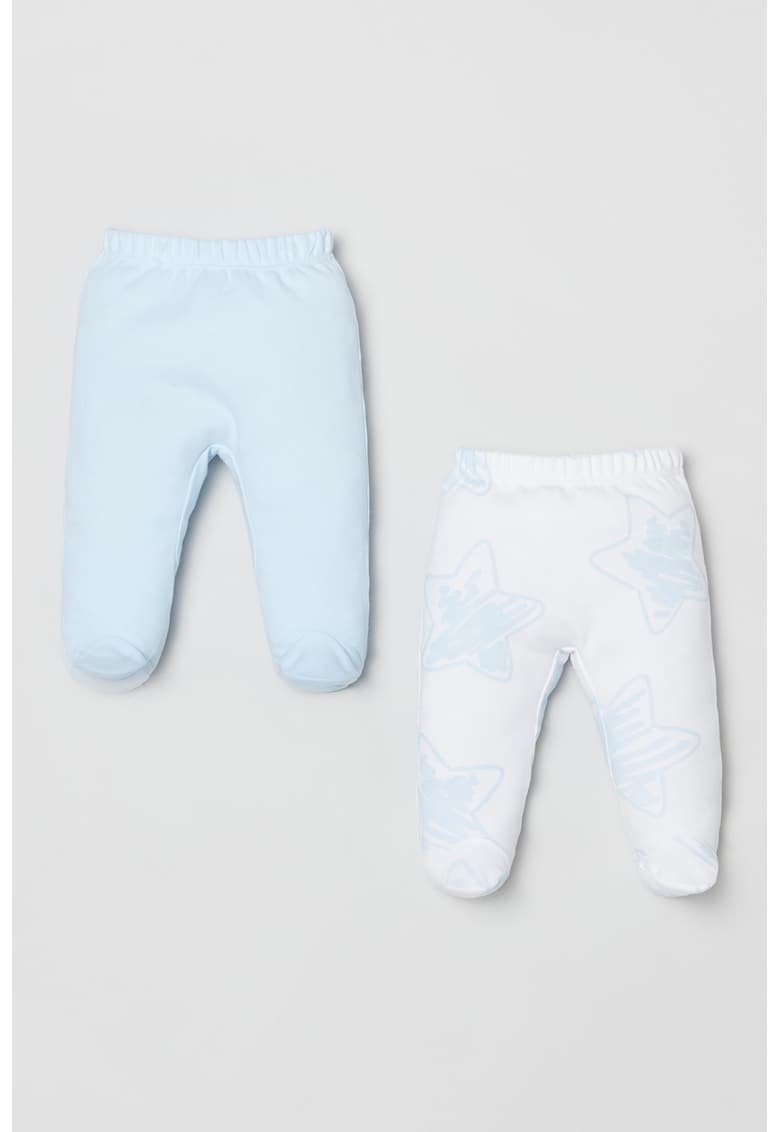 Set de pantaloni din bumbac cu botosei - 2 perechi