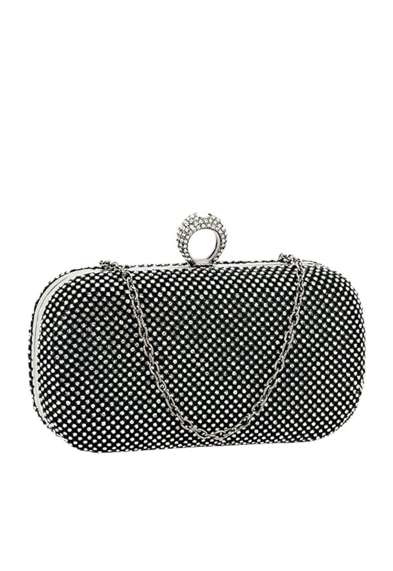 Geanta clutch cu pietricele BFL-1061 05 Argintiu 10833