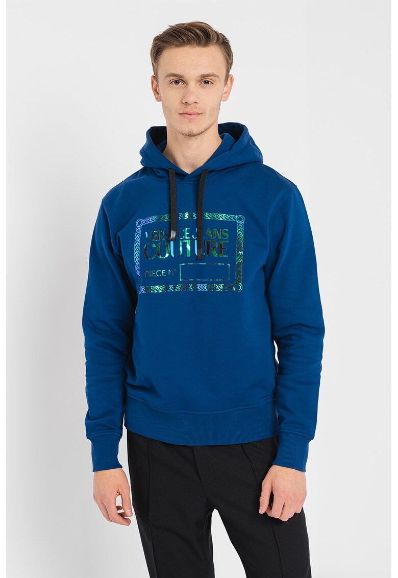 Versace Jeans Couture Памучно худи с лого за Мъже Versace Jeans Couture Памучно худи с лого за Мъже