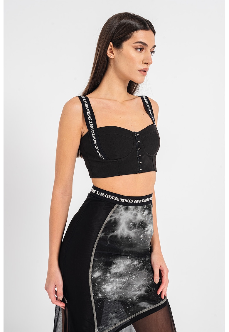 Versace Jeans Couture Бюстие Cady с лого за Жени Versace Jeans Couture Бюстие Cady с лого за Жени