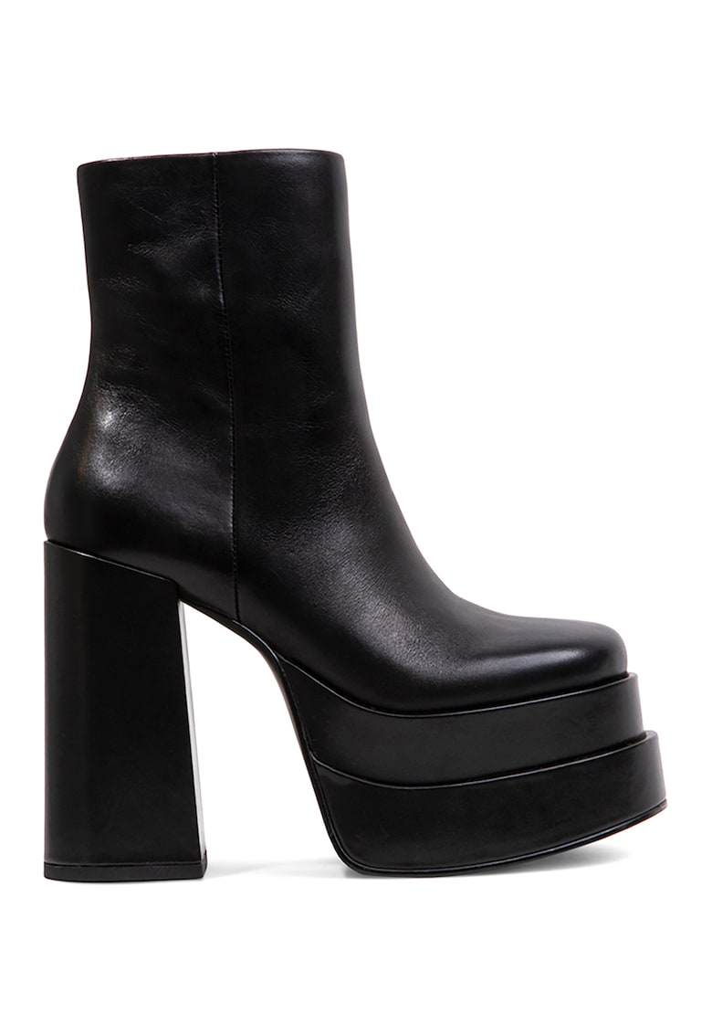 Steve Madden Botine de piele cu toc masiv cobra