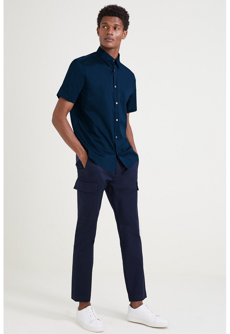 Риза с лиосел и къси ръкави Marks Spencer