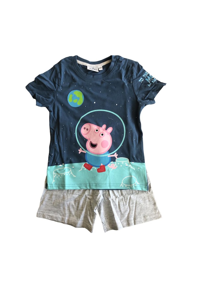 Pijama George maneca scurta 12453 - Albastru