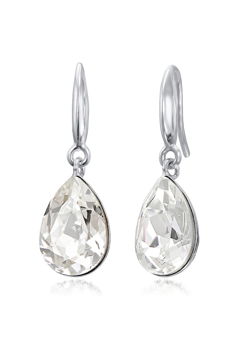 Cercei Argint 925 placat cu rodiu cu cristale Swarovski® Fancy Pear 14mm Hook Cercei Argint 925 placat cu rodiu cu cristale Swarovski® Fancy Pear 14mm Hook