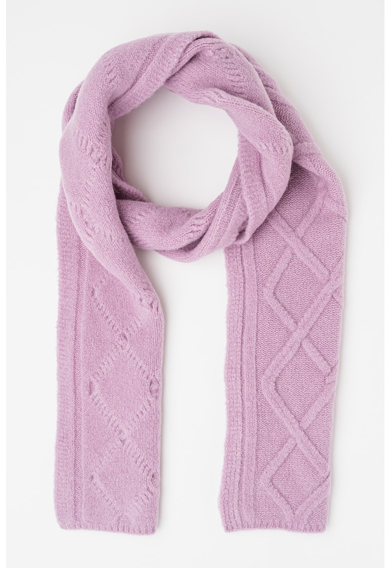 Fular tricotat din amestec de lana ACCESORII/Fulare imagine noua