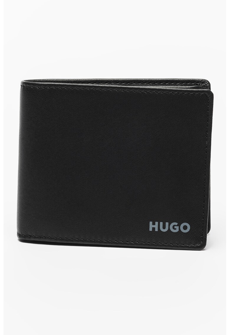 Кожен портфейл Subway с лого HUGO
