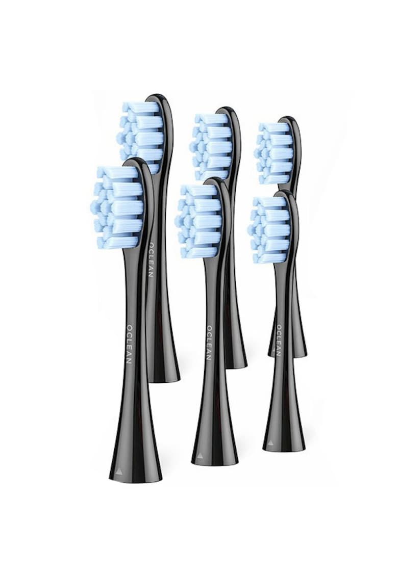 Set 6 capete de schimb pentru periuta electrica Standard Clean Brush Head B06 - Black