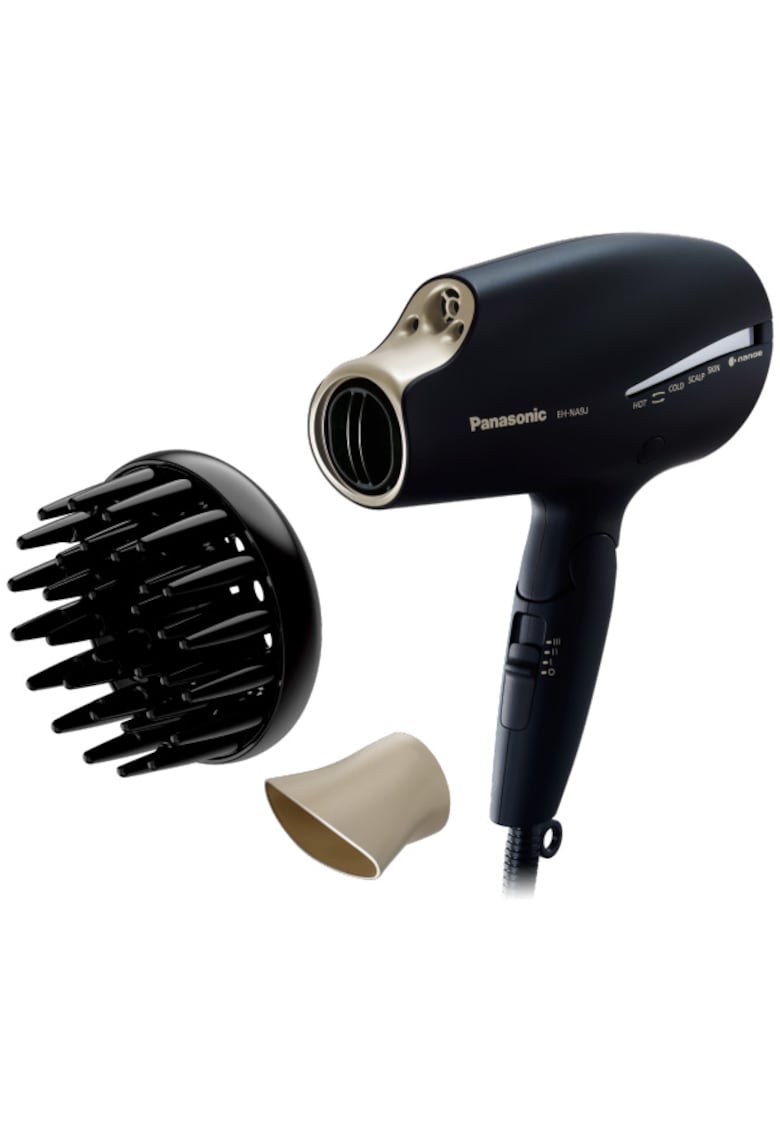 Panasonic Uscator de par - 1800w - tehnologie nanoe™ pentru protectia parului si a scalpului - 2 trepte de temperatura - 4 moduri de uscare - 3 viteze -
