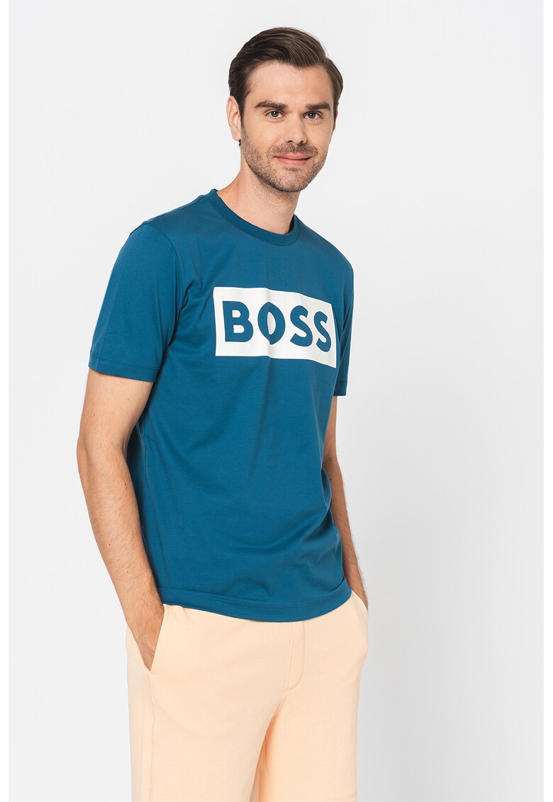 Tricou cu imprimeu logo Tiburt Boss