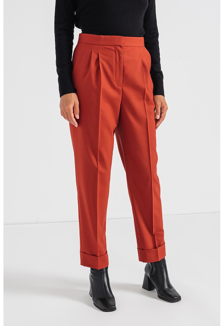 Pantaloni chino din lana virgina Tigeta