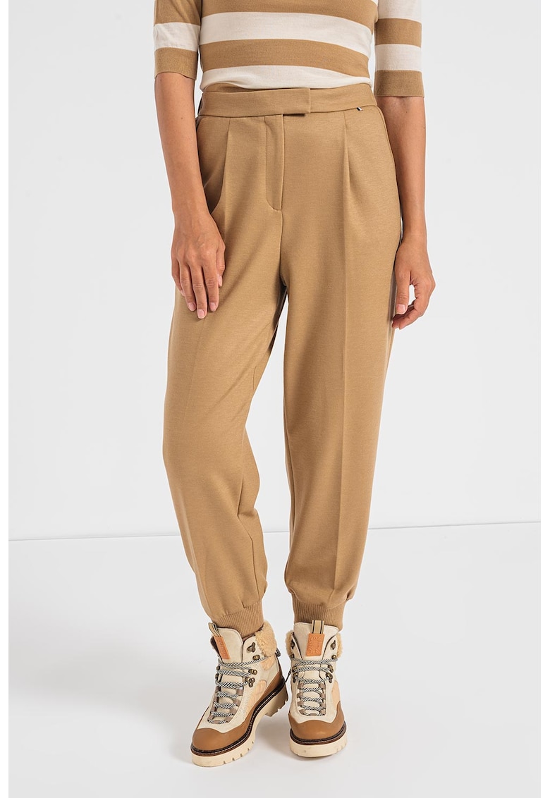 Pantaloni jogger din amestec delana virgina Tonala