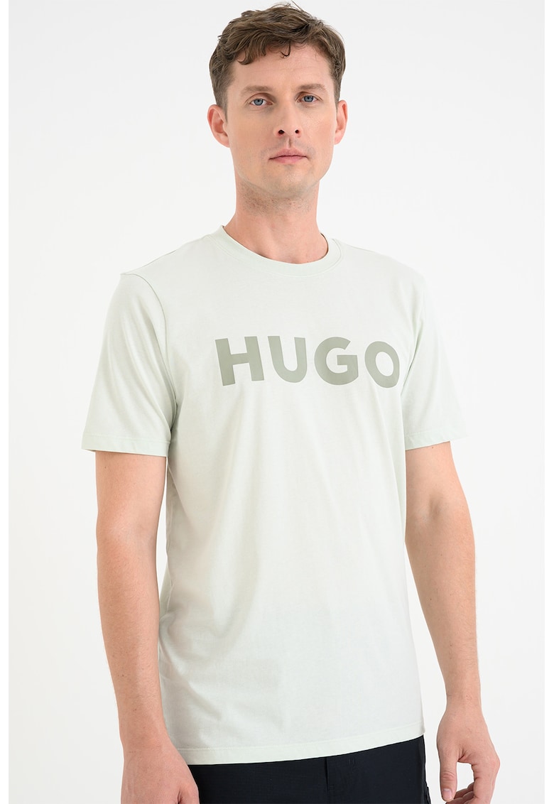Tricou regular fit cu logo cauciucat Dulivio
