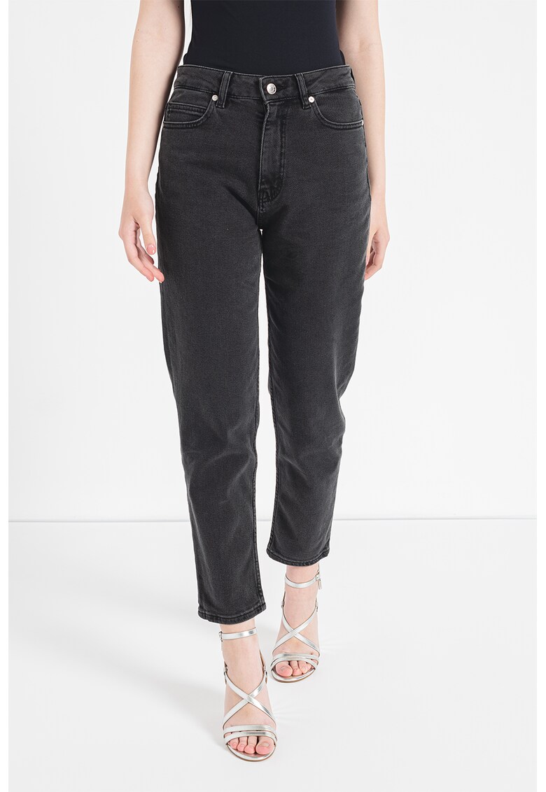 Blugi mom fit cu talie inalta Gatora