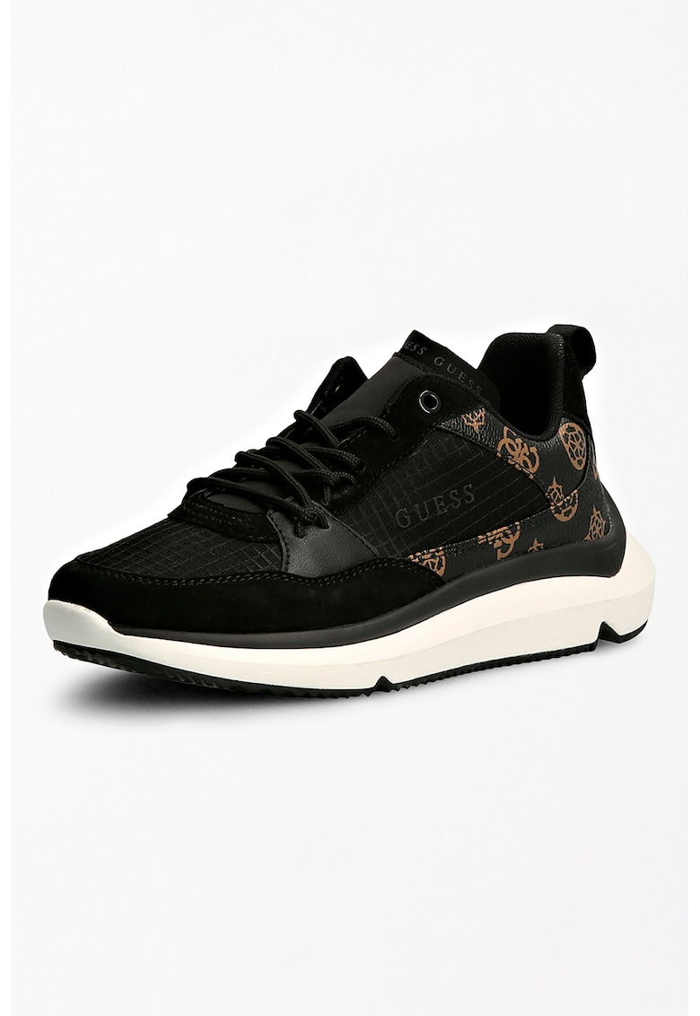 Pantofi sport din piele ecologica si material textil cu detalii logo fashiondays.ro FEMEI