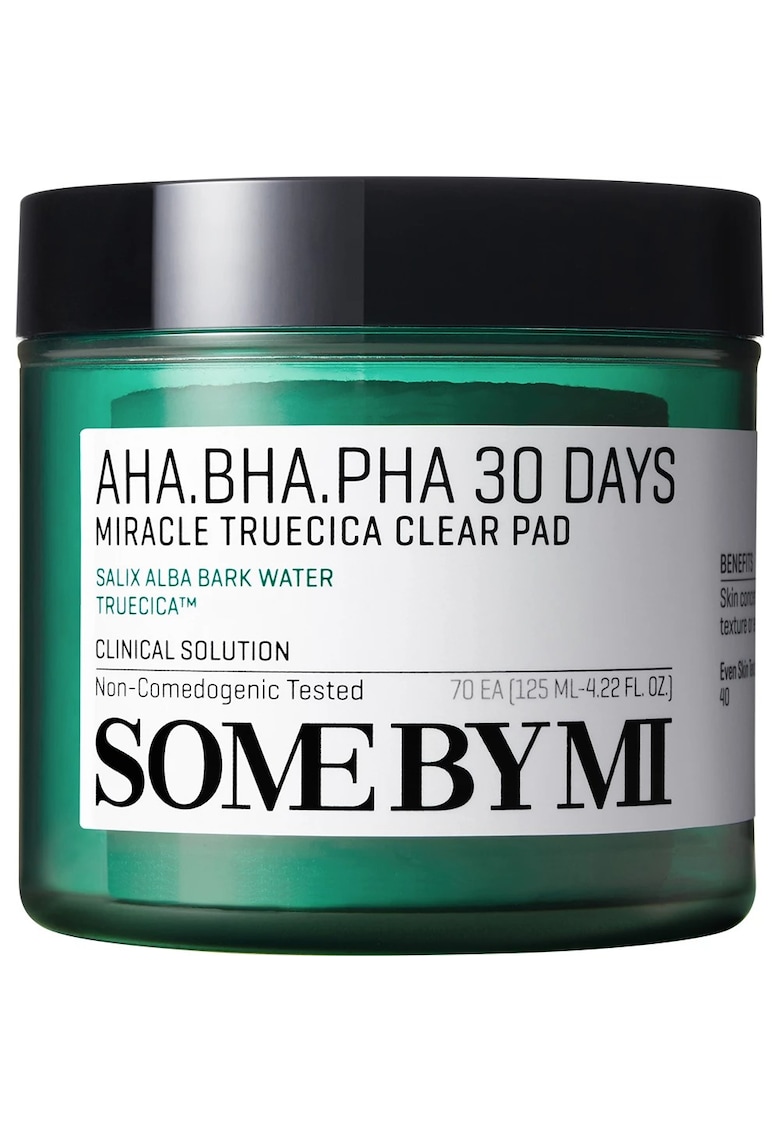 Dischete cu acizi AHA BHA PHA Days Miracle Truecica Clear Pad - 70 buc