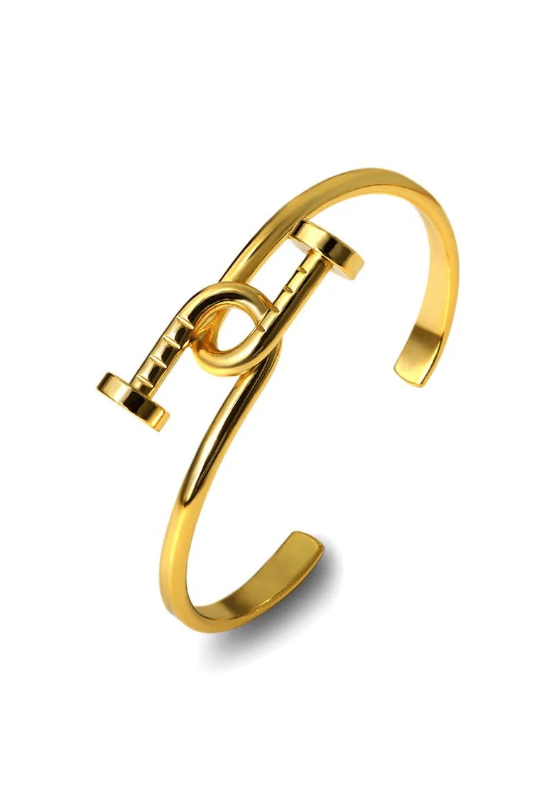 Bratara aurie - tip bangle - forma de cui - Kora C1 - Bratara aurie - tip bangle - forma de cui - Kora C1 -