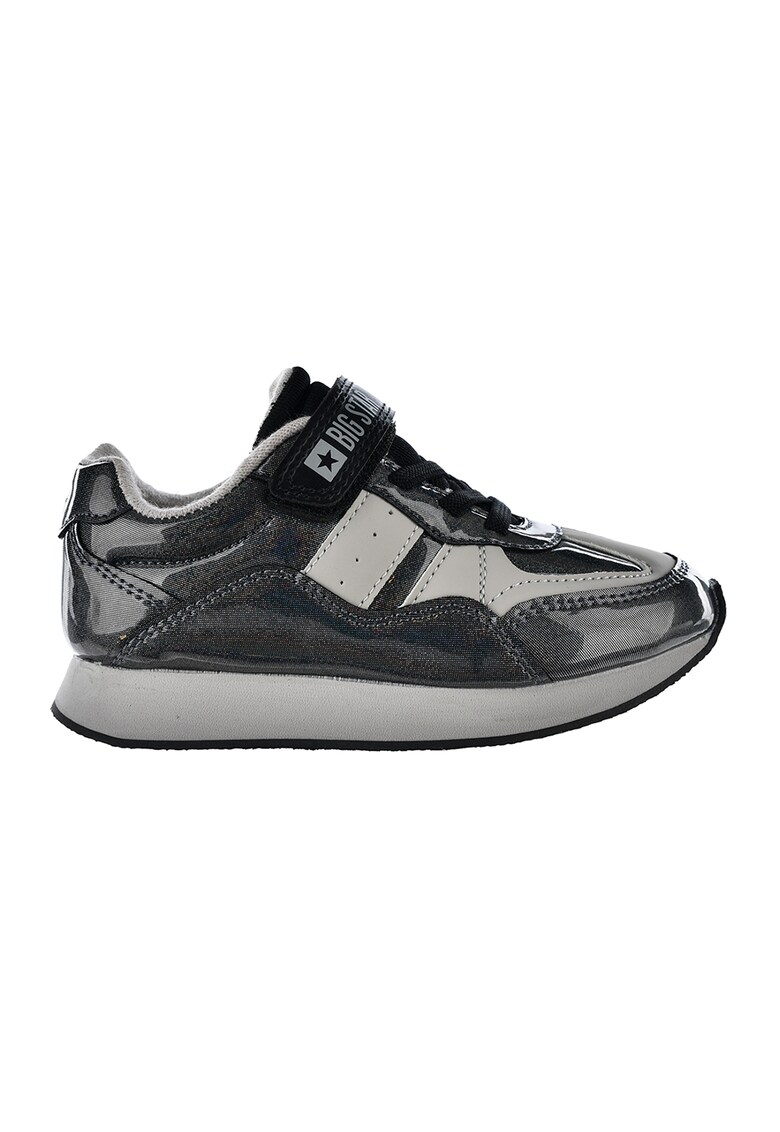 Pantofi sport din piele ecologica cu inchidere velcro