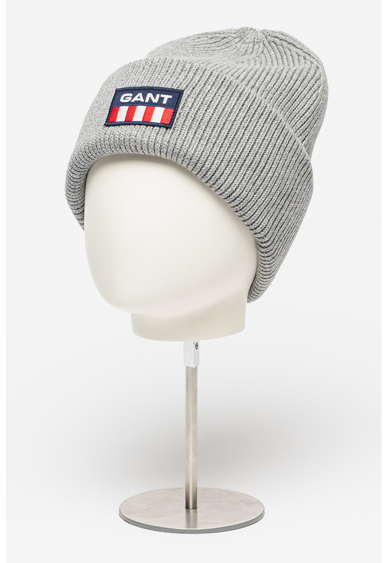 Caciula unisex din amestec de lana Retro Shield