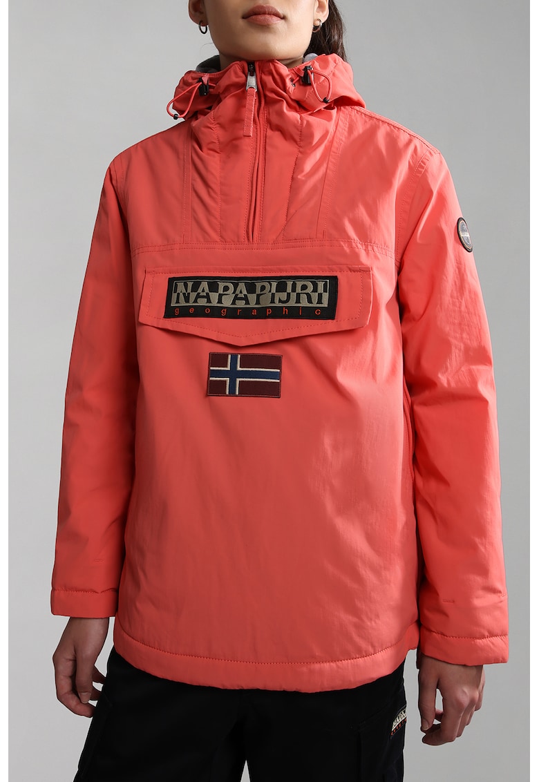 Geaca fara inchidere cu gluga Rainforest - Roz