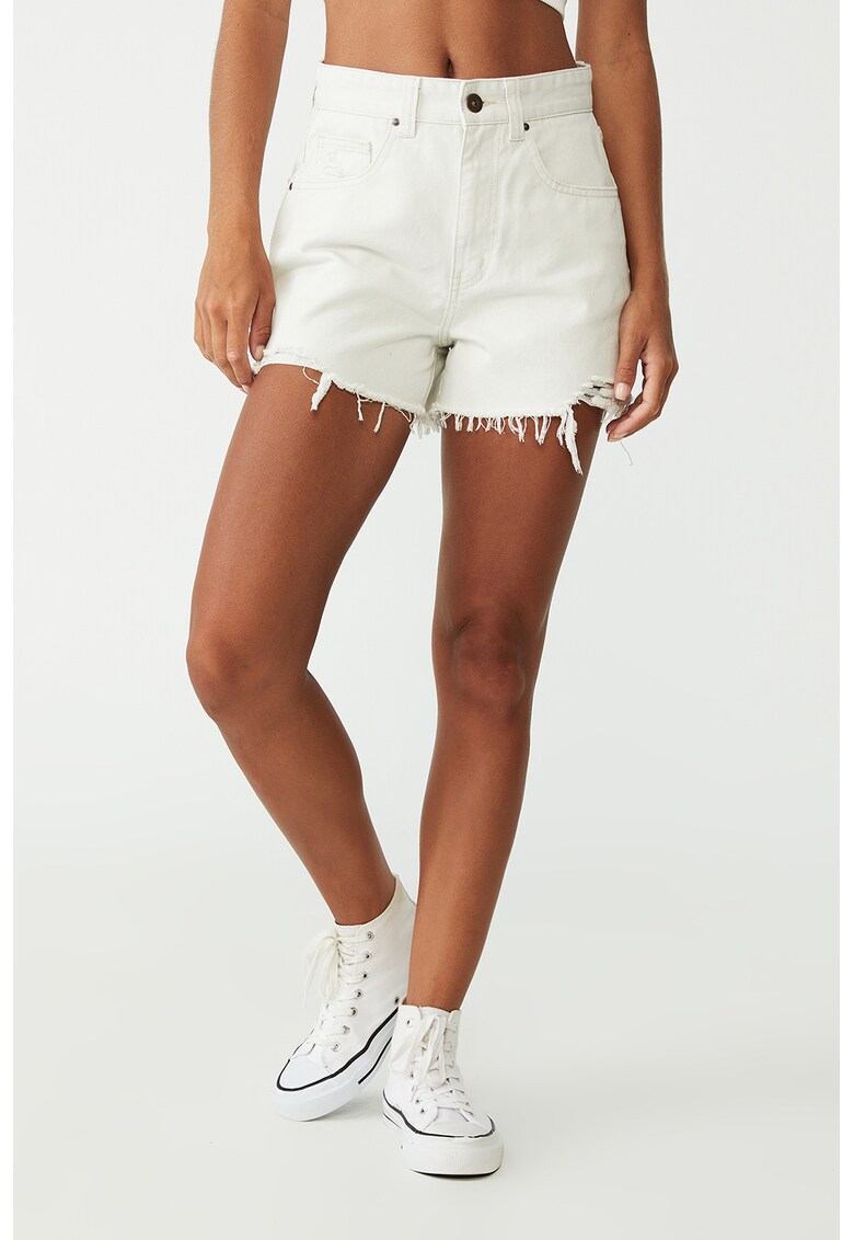 Pantaloni scurti mom fit din denim