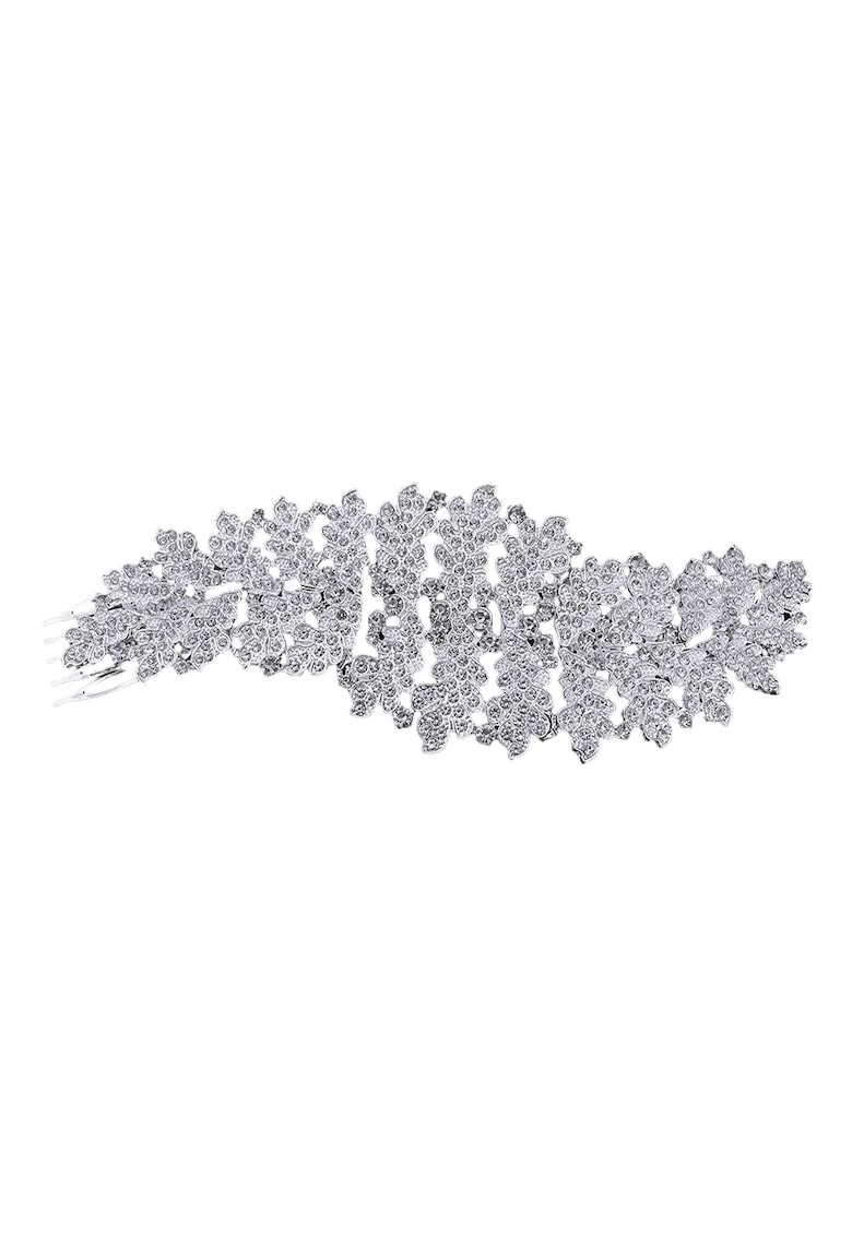 Accesoriu de par - argintiu - cu pietre - Laina C10 -