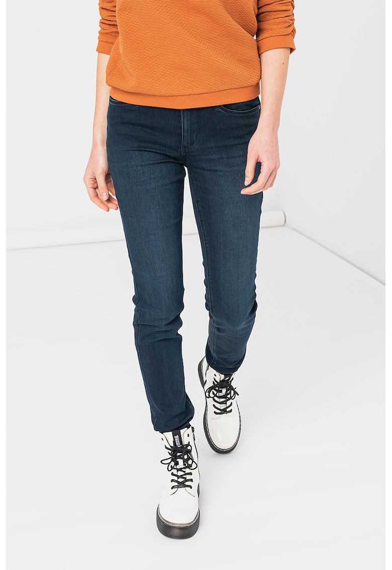 Blugi skinny cu aspect decolorat Alexa