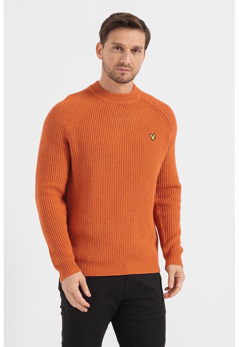 Lyle Scott Рипсен пуловер с вълна за Мъже Lyle Scott Рипсен пуловер с вълна за Мъже