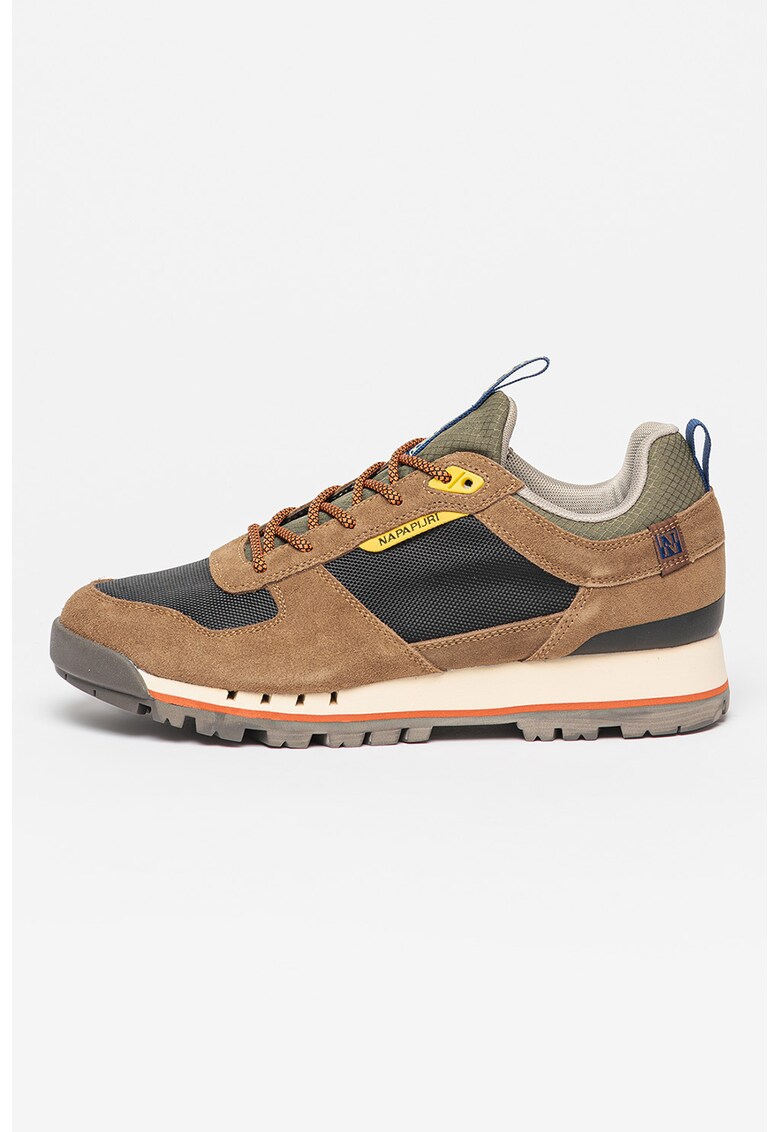 Pantofi sport de piele intoarsa cu insertii de plasa Rock