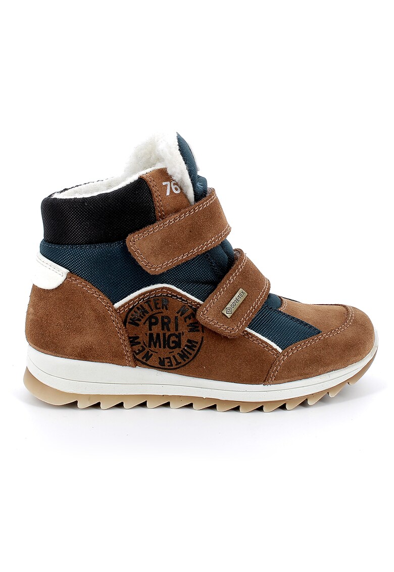 Ghete de piele intoarsa cu velcro