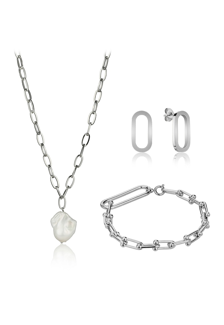 Set de bijuterii decorat cu perle de apa dulce fashiondays.ro poza noua reduceri 2022