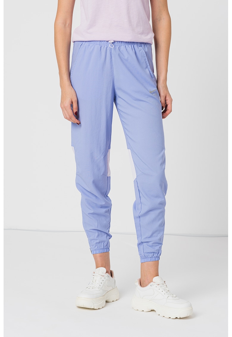 Pantaloni crop cu logo - pentru alergare