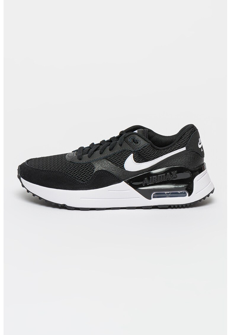 Pantofi sport cu detalii de piele intoarsa Air Max SYSTM - Negru - 7
