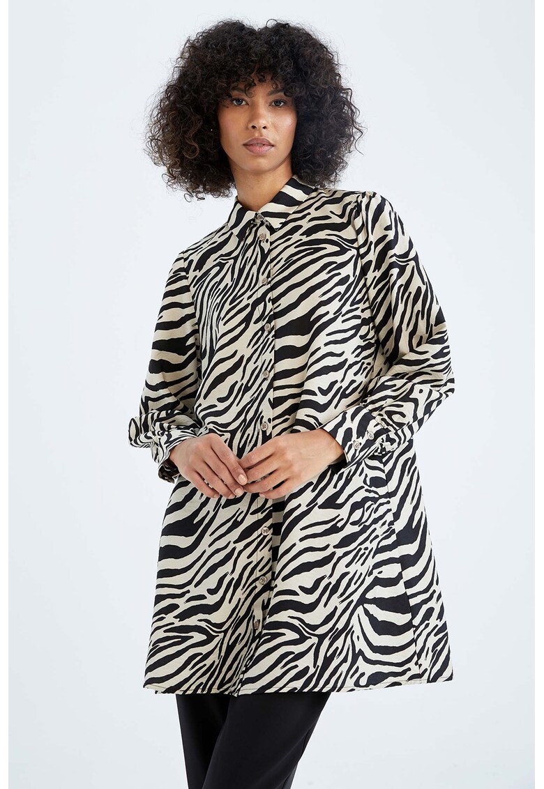 Camasa supradimensionata cu animal print Camasa supradimensionata cu animal print Animal
