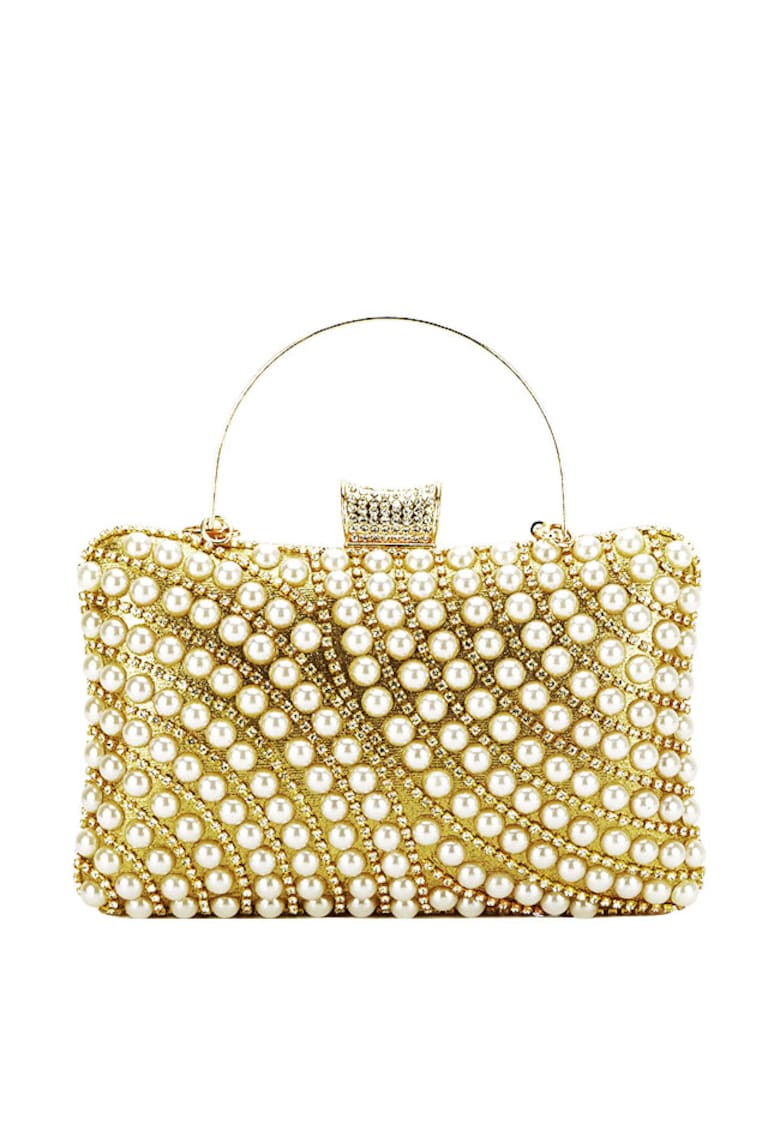 Clutch auriu cu strasuri BYH-802 05 11058