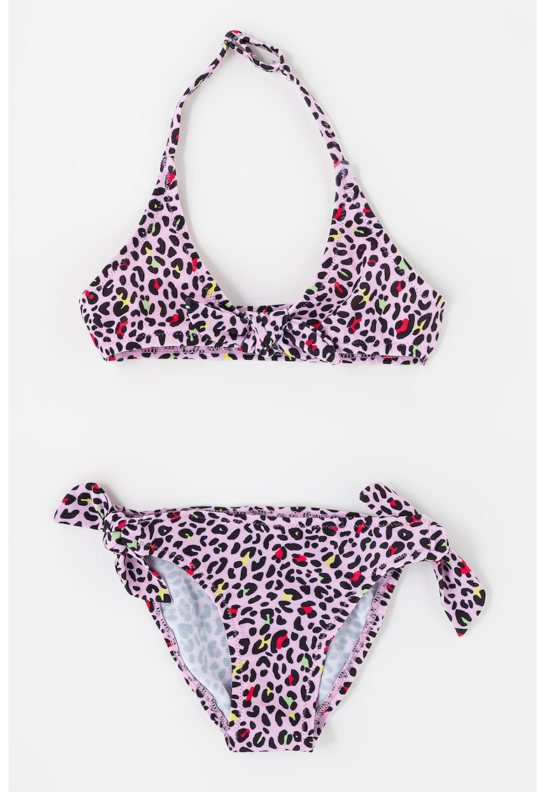 Costum de baie cu animal print - 2 piese