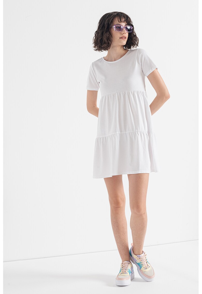 Rochie din bumbac cu model stratificat Ayca