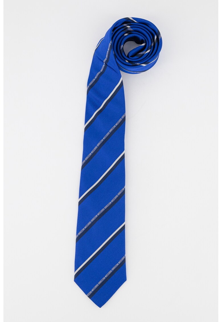 Cravata din matase cu model in dungi ACCESORII/Papioane imagine noua gjx.ro