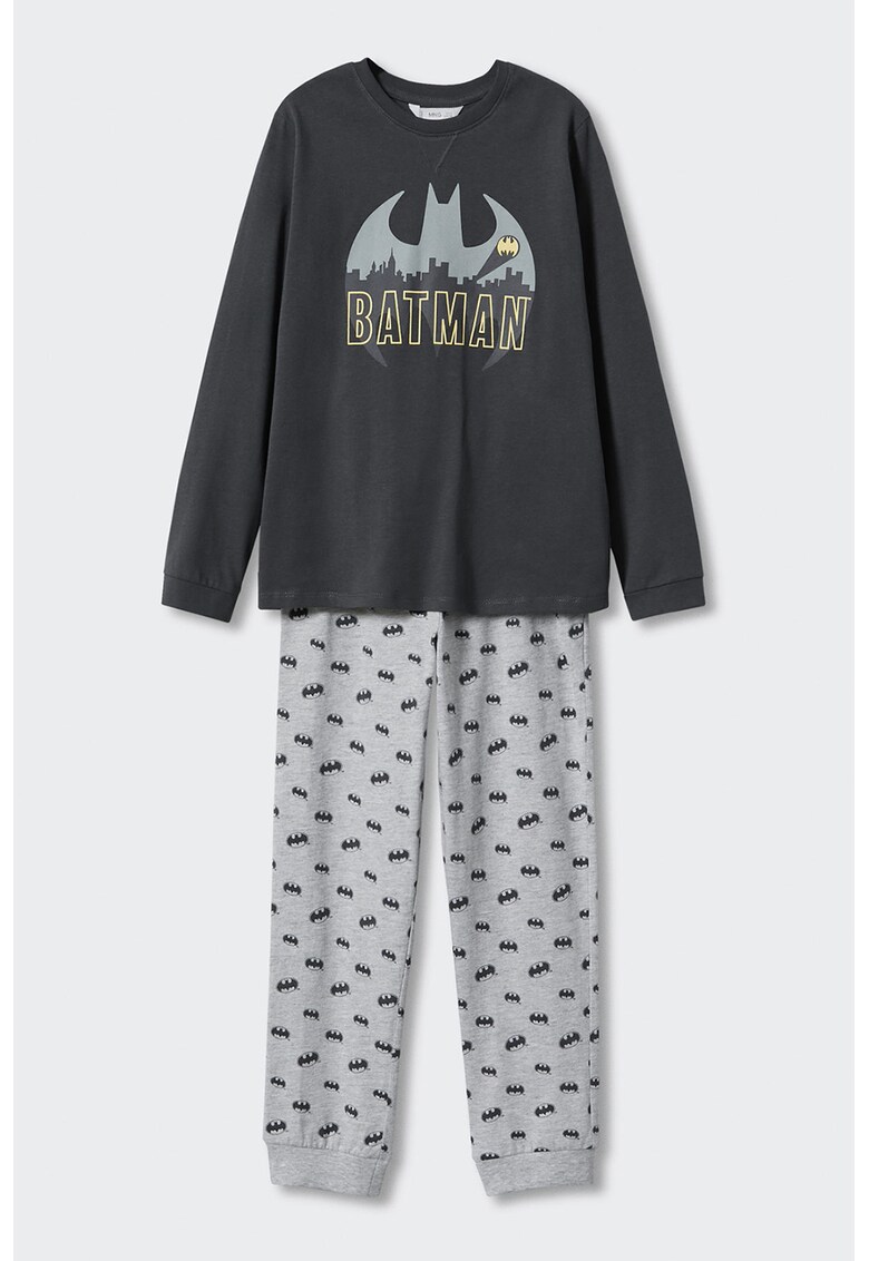 Pijama lunga cu desene Gotham