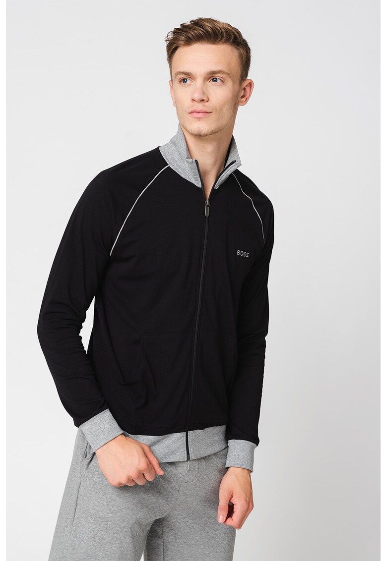 Bluza sport de casa cu fermoar si buzunare