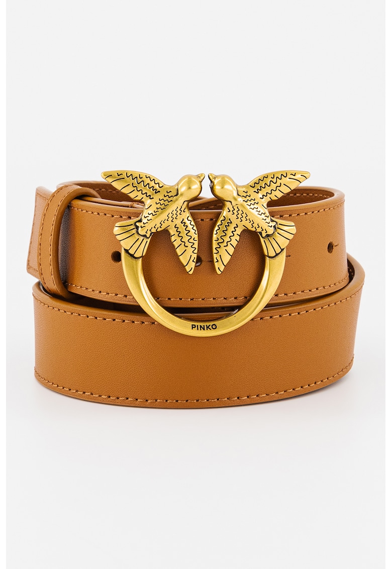 Curea de piele cu catarama logo Love Berry