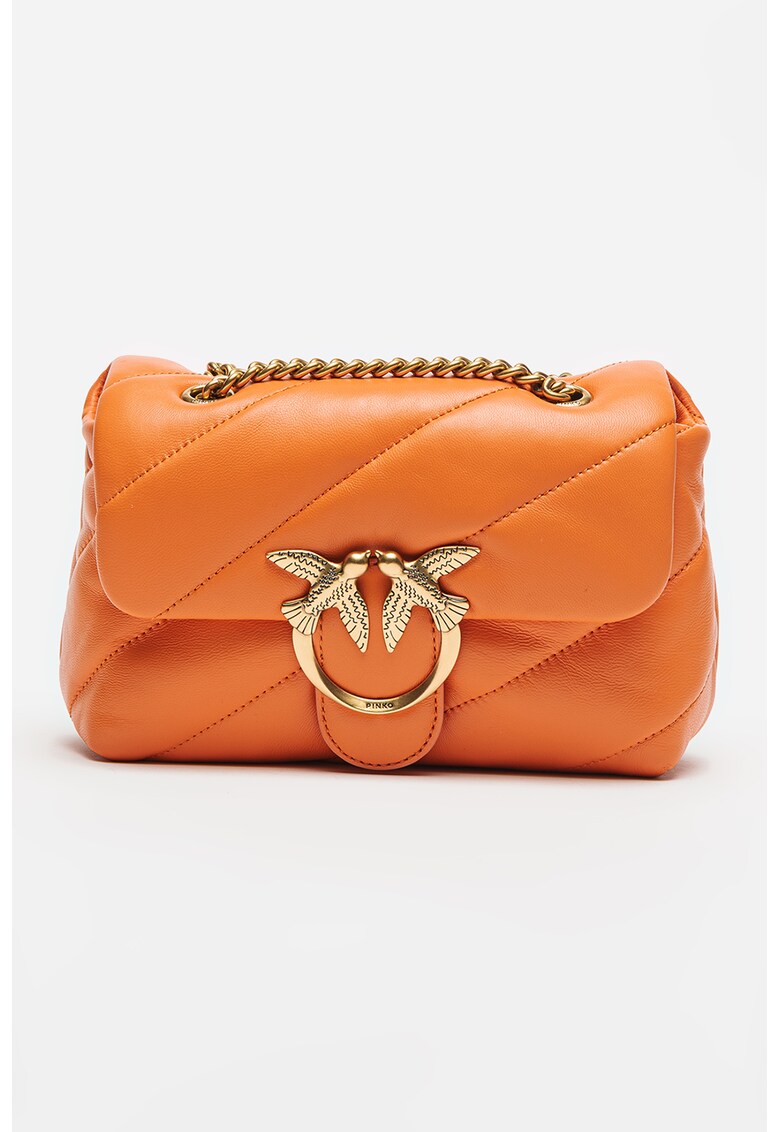 Geanta crossbody mare - matlasata - de piele Love Mini Puff
