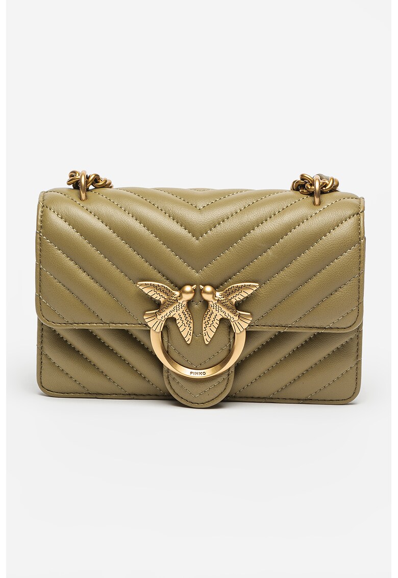 Geanta de piele cu bareta de umar Love Mini Icon Chevron