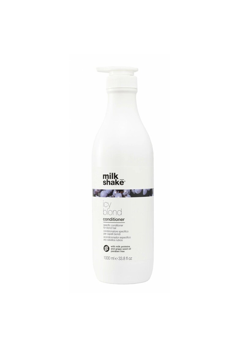 Milk_Shake Icy Blond Conditioner balsam pentru par blond platinat si grizonat 1000 ml