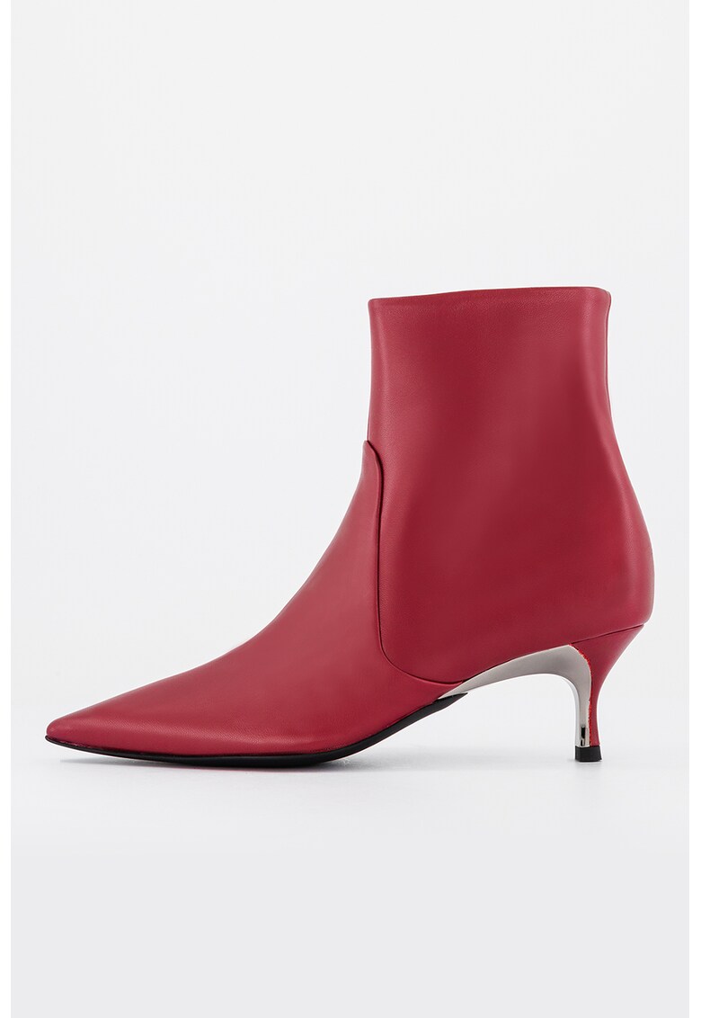 Botine din piele cu varf ascutit Code