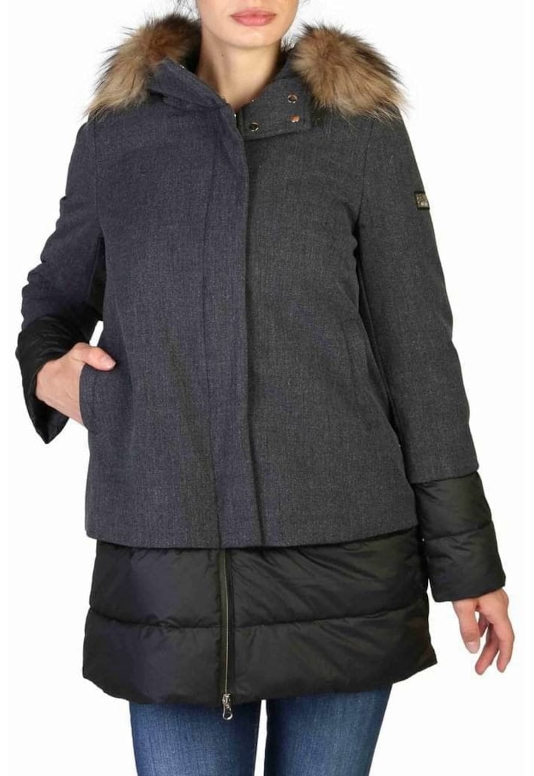 Geaca lunga cu gluga 7446 Geaca lunga cu gluga 7446