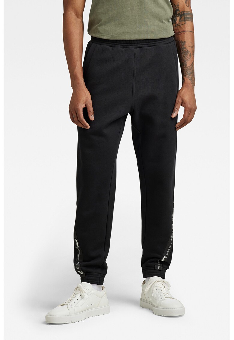 Pantaloni sport relaxed fit din bumbac