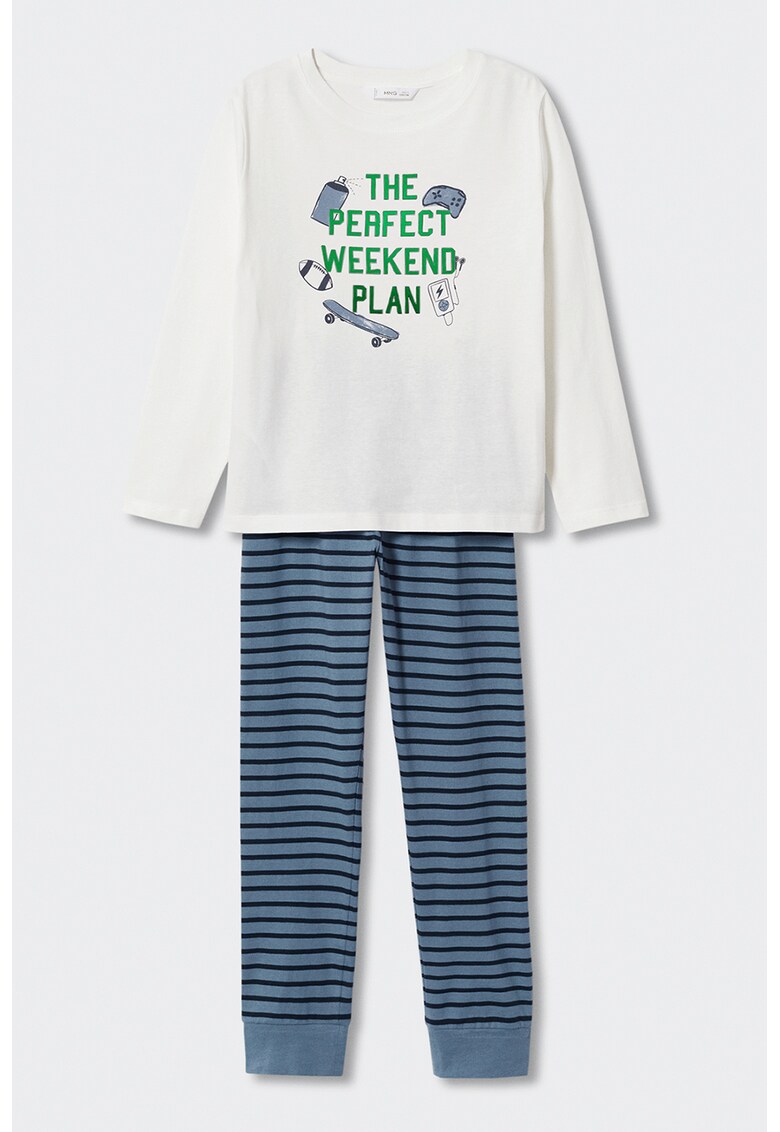 Pijama cu imprimeu fosforescent Weekend