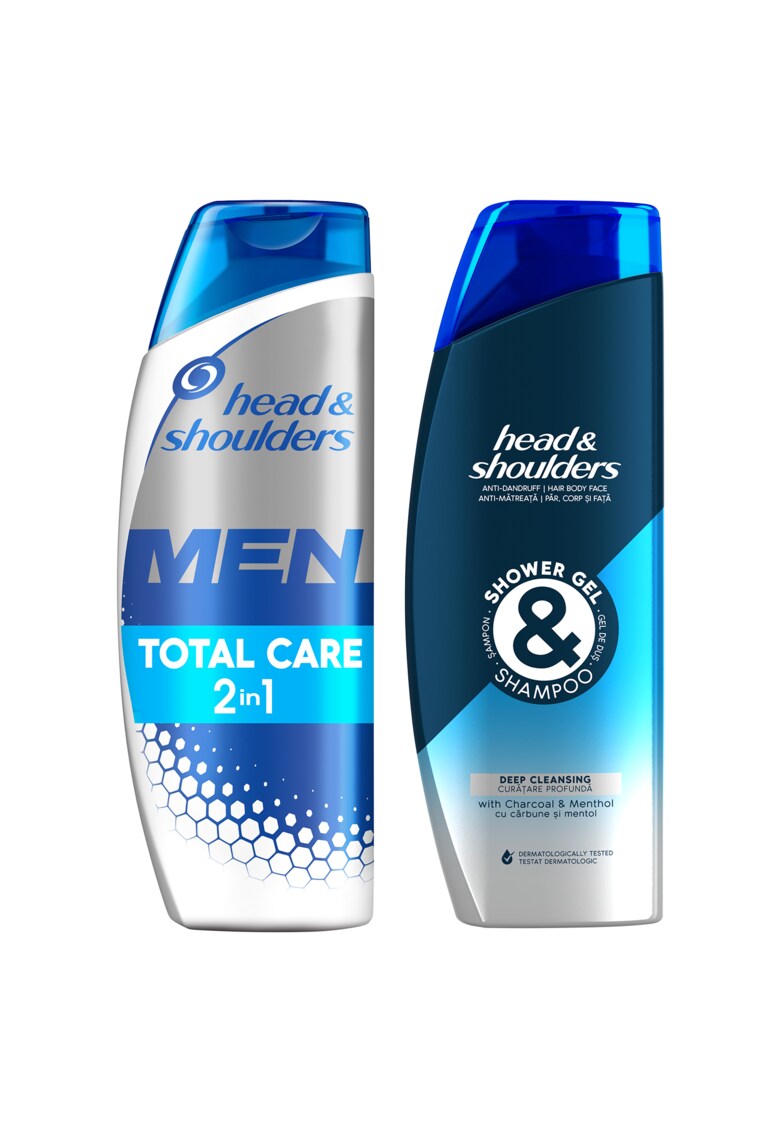 Pachet promo: Sampon anti-matreata Men Ultra Total Care - 360 ml + Sampon si gel de dus anti-matreata Head&Shoulders Men Deep Cleasing - 270 ml