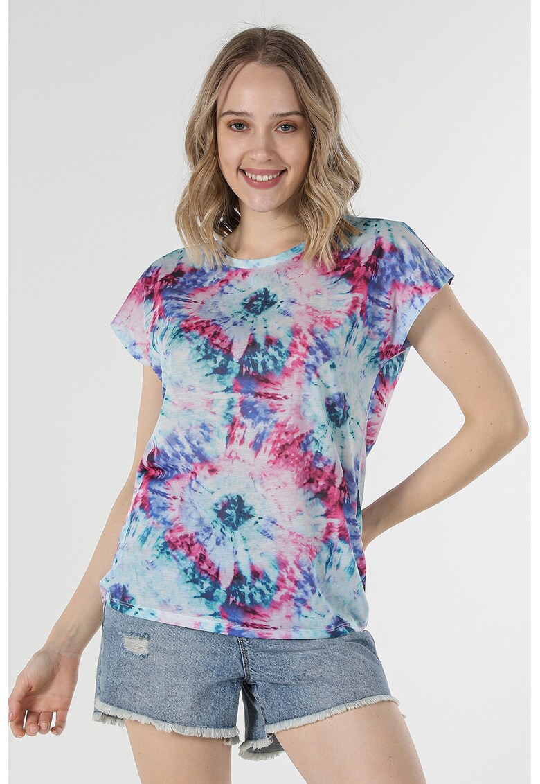 Tricou cu model tie-dye