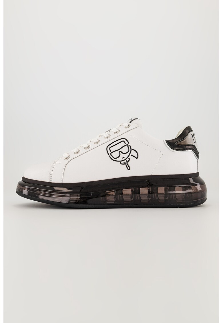 Pantofi sport din piele cu detaliu logo BARBATI imagine reduss.ro 2022